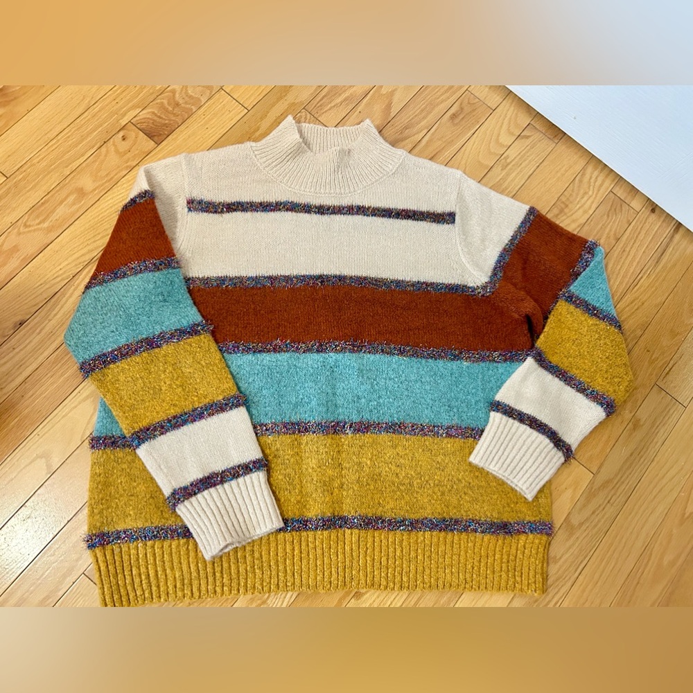 99 Jane Street sweater with metallic accents